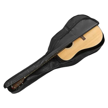 Сумка для акустической гитары 8X Сумка для гитары с петлей для подвешивания сзади для 41-дюймовой акустической гитары электрогитары баса классической гитары