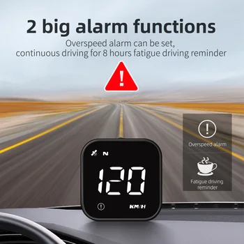 Универсальный Цифровой GPS Спидометр Автомобильный HUD Head Up Дисплей Автоматический Дисплей Охранной Сигнализации HD ЖК-Дисплей Умный Одометр для Всех автомобилей