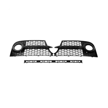 Черный глянец, рамка противотуманной фары левого + правого переднего бампера, решетки противотуманных фар для Audi TTS 2011-2014