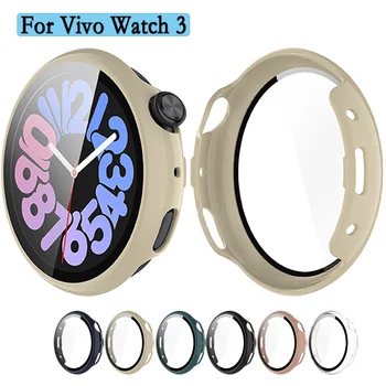 Чехол для часов Vivo Watch из 3 предметов в твердом переплете с высококачественным закаленным стеклом, корпус для часов 2 в 1